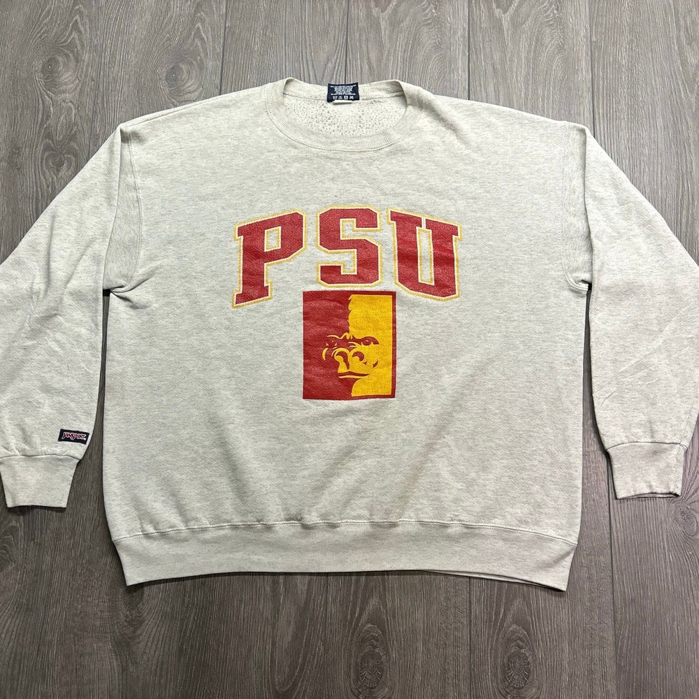 Vintage JanSport PSU Gorilla Sweatshirt Mens XL Gray Made in USA Crewneck